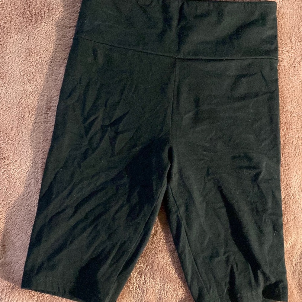 Woman’s black biker shorts